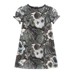 Bonpoint Black and White Cosmic Print Dress